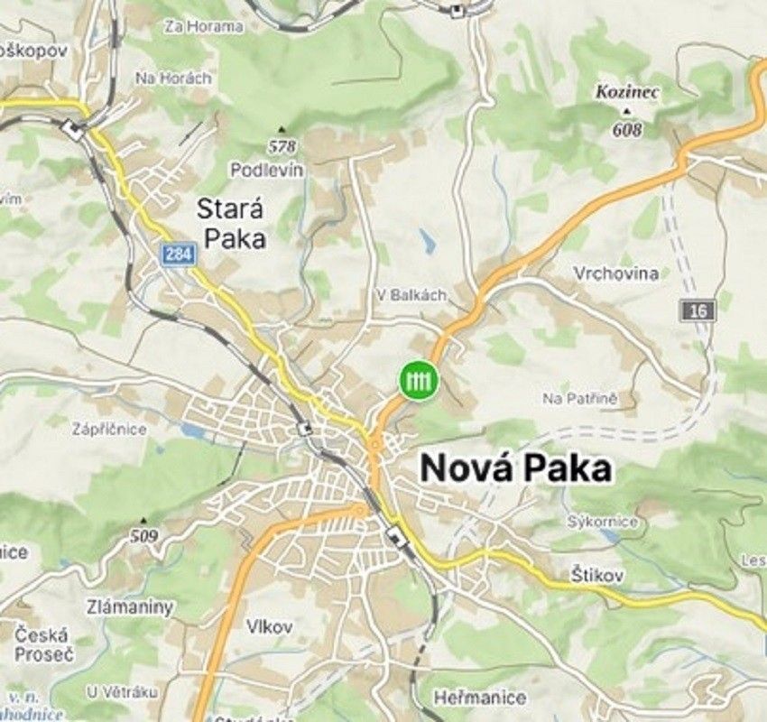 Prodej pozemek - Jiřího z Poděbrad, Nová Paka, 692 m²