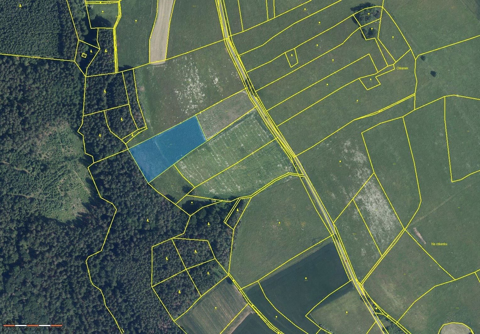 Prodej zemědělský pozemek - Čeřenice, Sázava, 7 107 m²