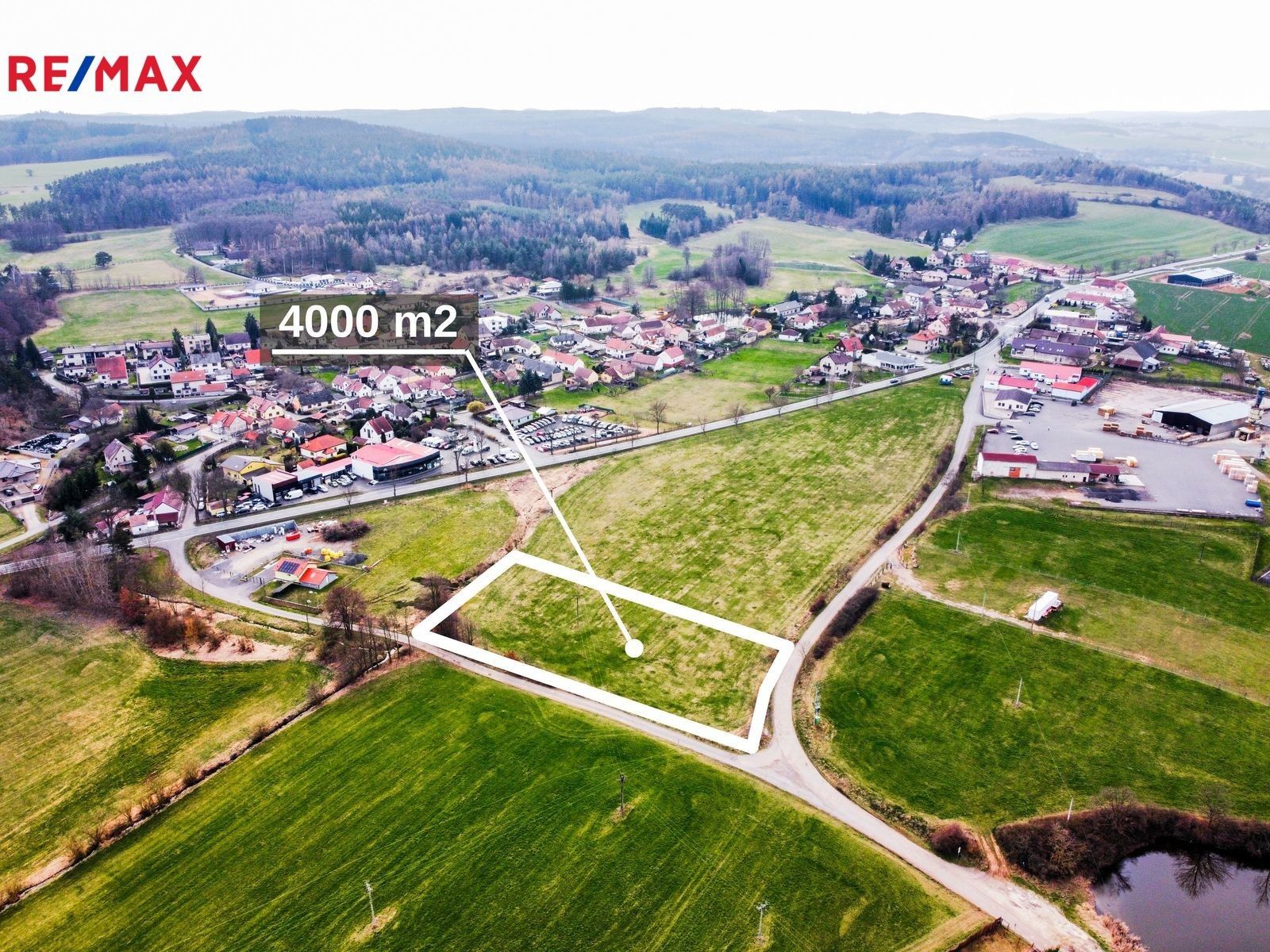Prodej komerční pozemek - Drásov, 4 000 m²