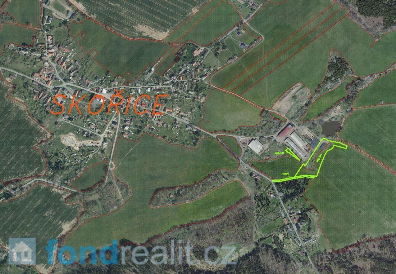 Prodej zemědělský pozemek - Skořice, 9 608 m²