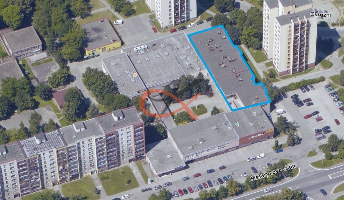 Obchodní prostory, Masarykova třída, Orlová, 1 520 m²