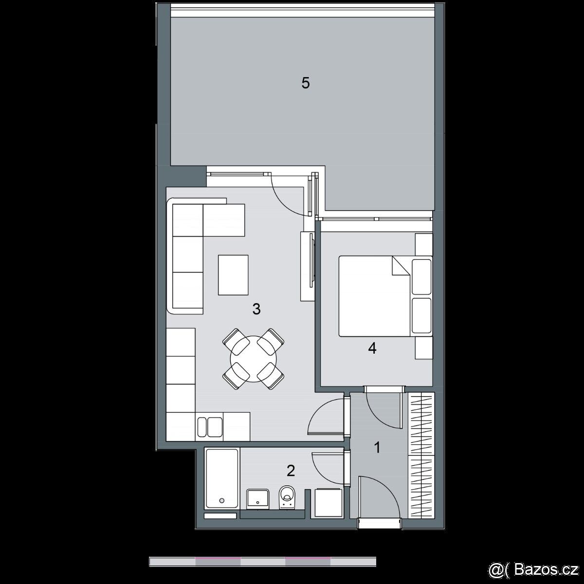 Prodej byt 2+kk - Liberec, 460 01, 41 m²