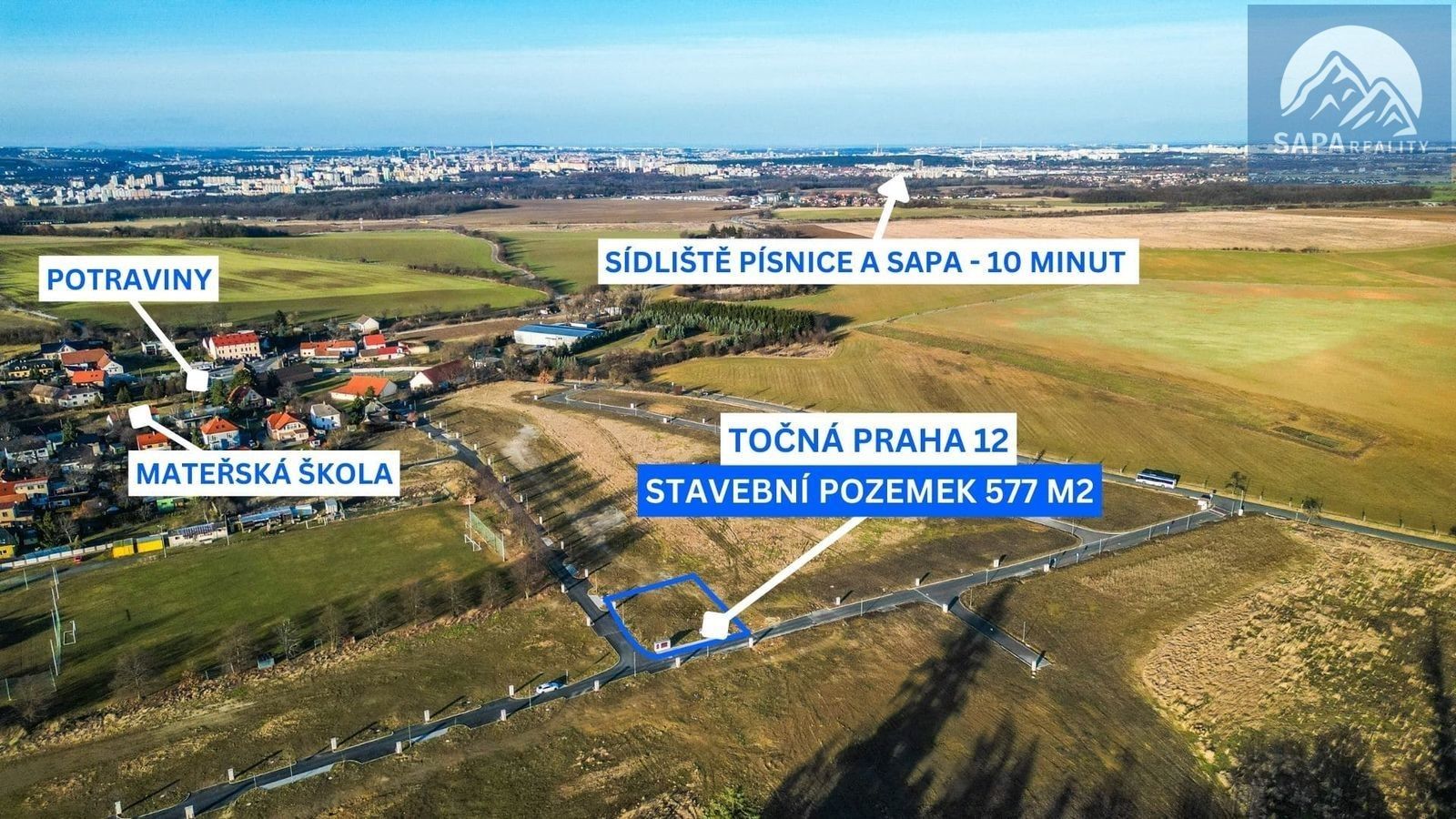 Prodej pozemek pro bydlení - Praha, 577 m²