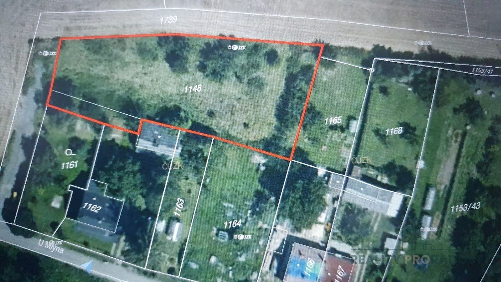 Pozemky pro bydlení, Grygov, 1 660 m²