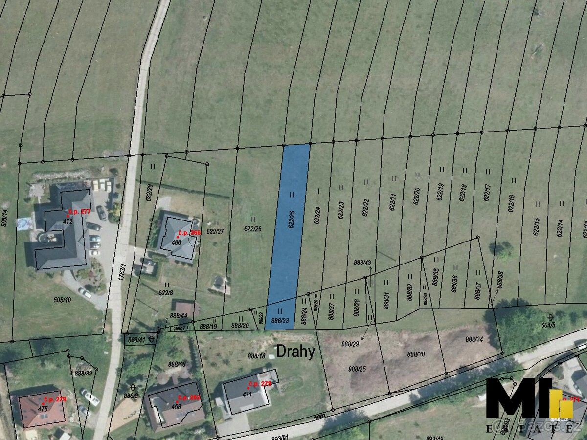 Prodej pozemek pro bydlení - Březůvky, 763 45, 582 m²