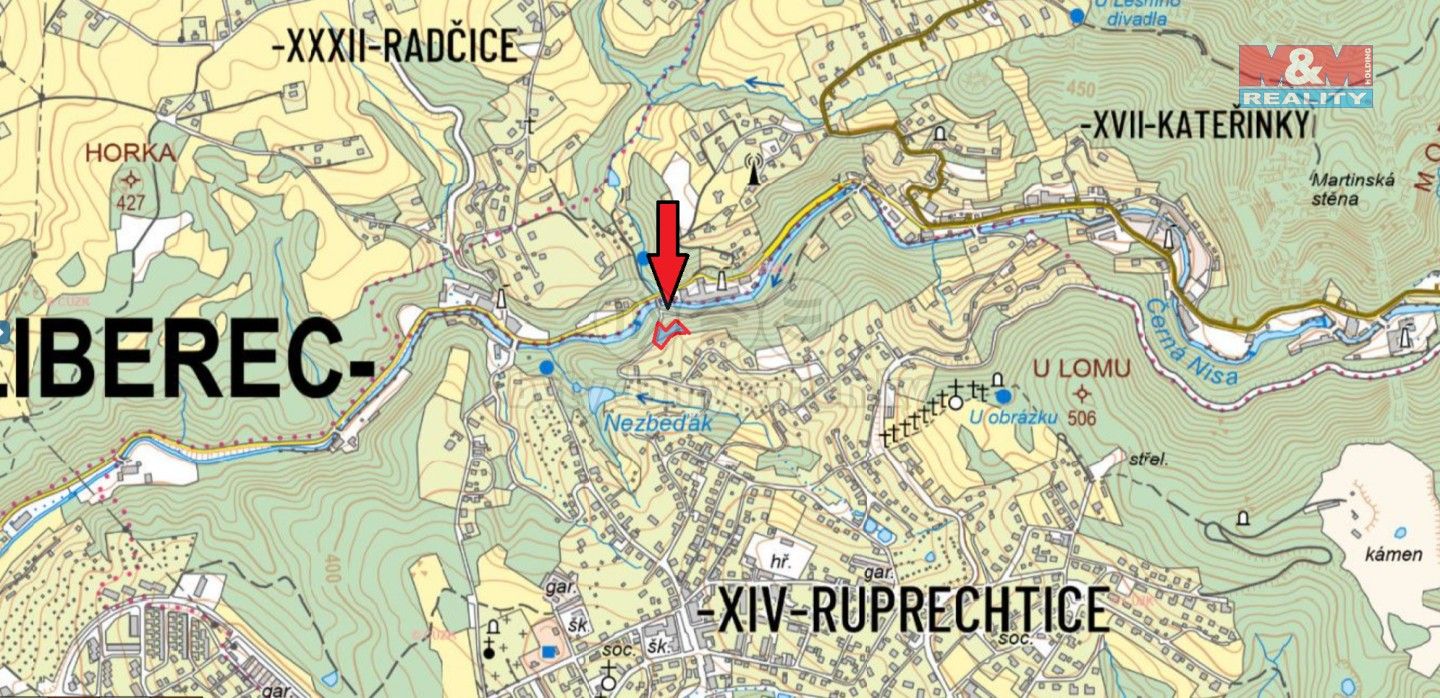 Lesy, Liberec Xiv-Ruprechtice, Česko, 901 m²