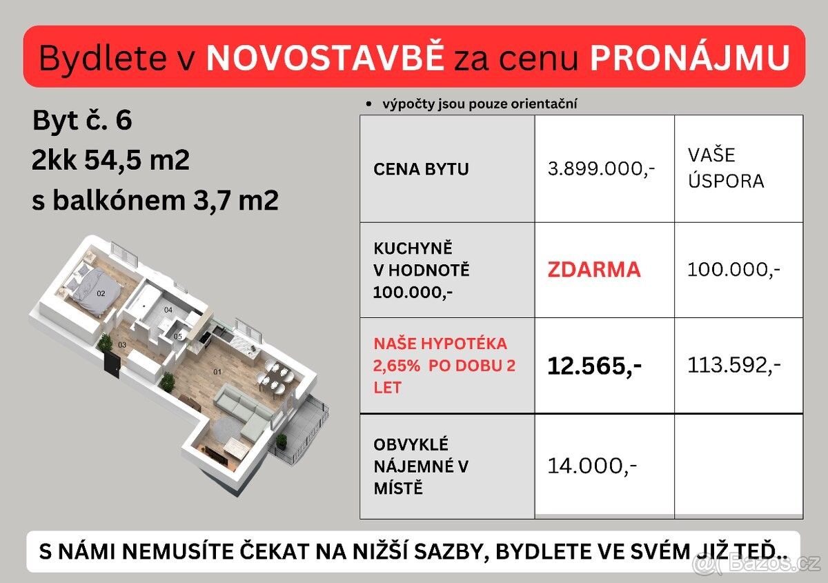 Prodej byt - Jablonec nad Nisou, 466 06, 54 m²