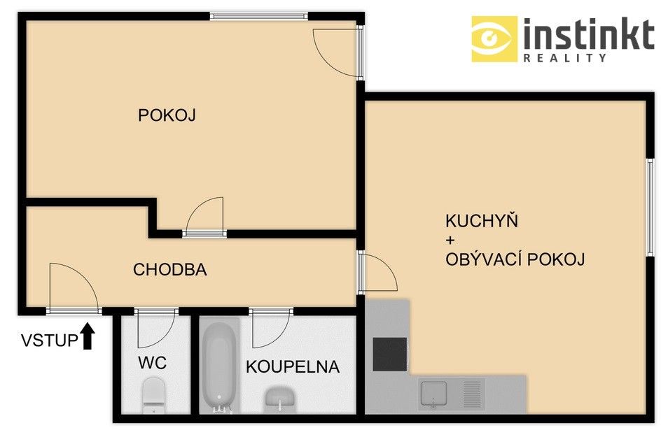 Pronájem byt 2+kk - U Sladovny, Mýto, 58 m²