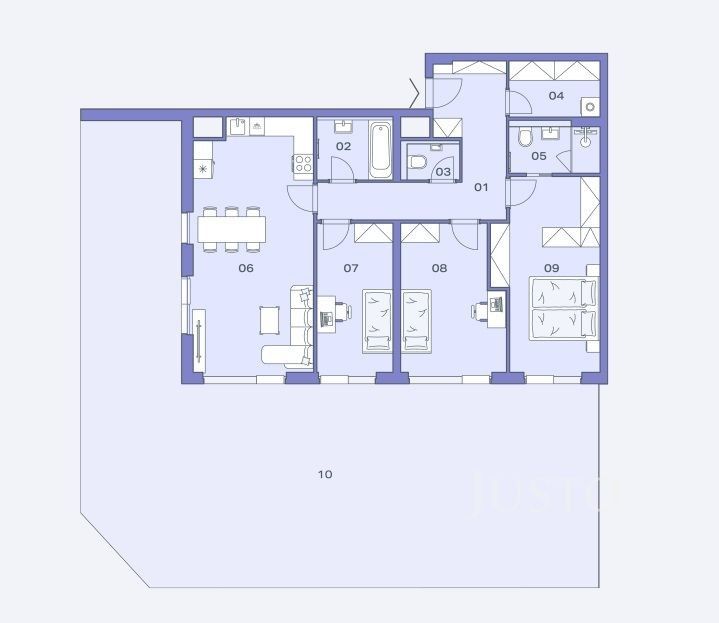 Prodej byt 4+kk - Československého exilu, Modřany, Praha, Česko, 110 m²
