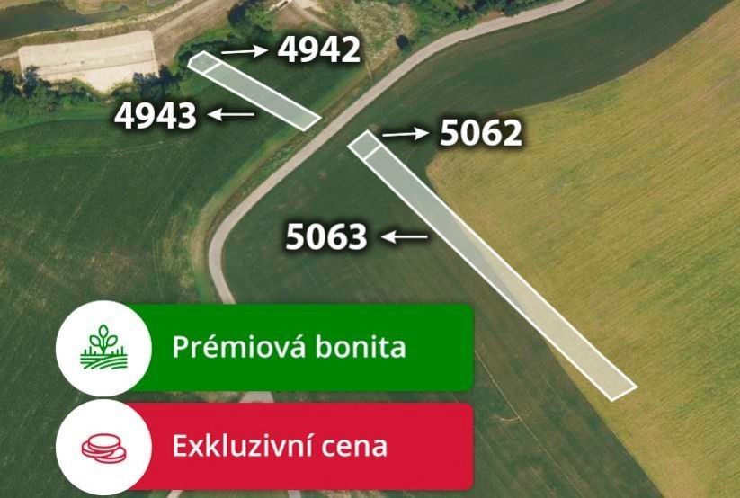 Zemědělské pozemky, Hradčovice, 17 815 m²