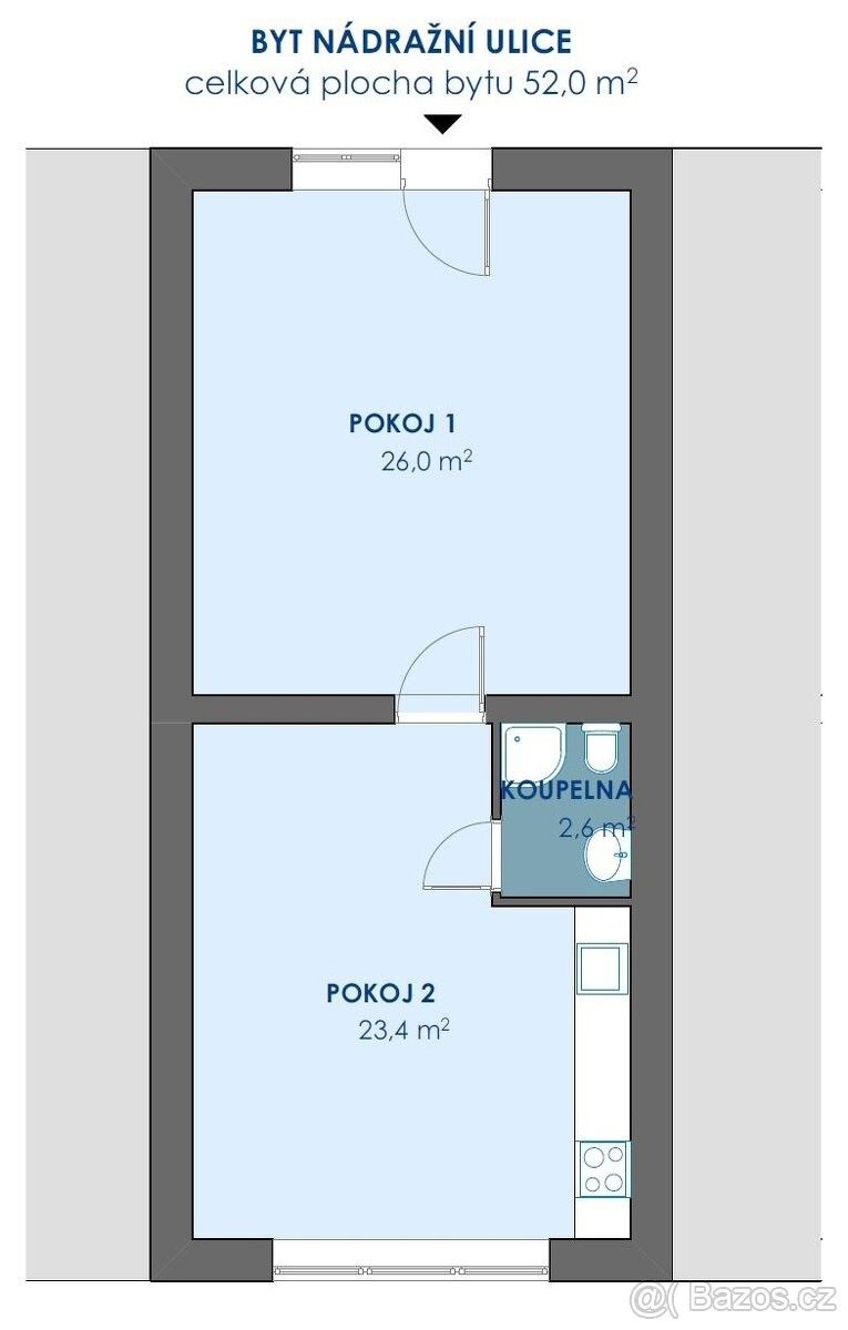 Pronájem byt - Polička, 572 01, 52 m²