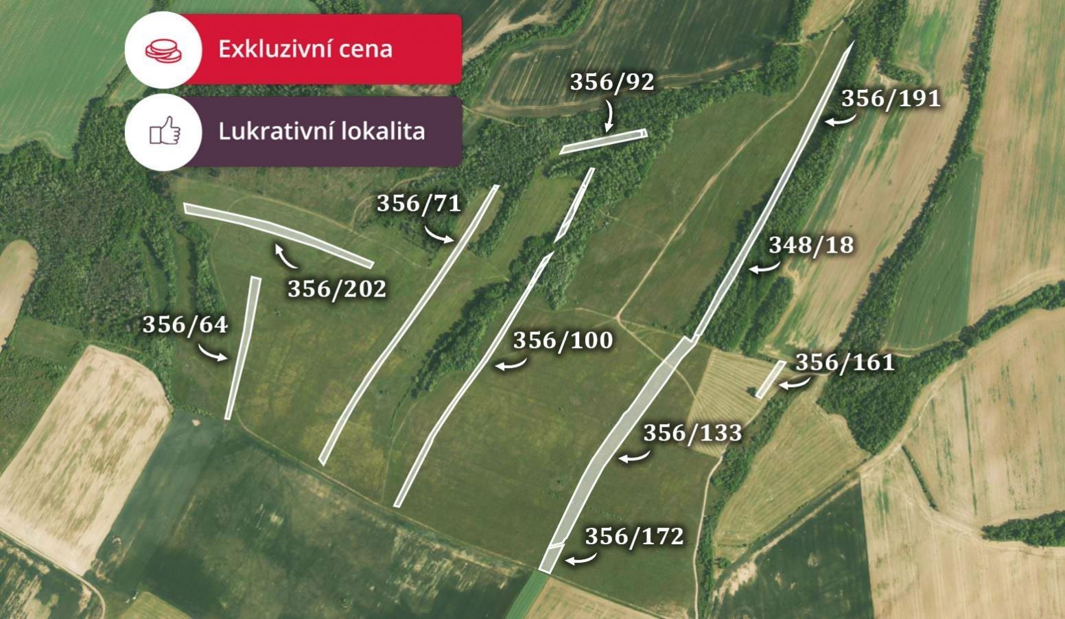 Louky, Hrubšice, Ivančice, 21 546 m²