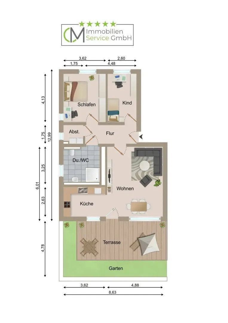 Byt 3+1 · 97 m² · Am Spital 2, , Durynsko - 3