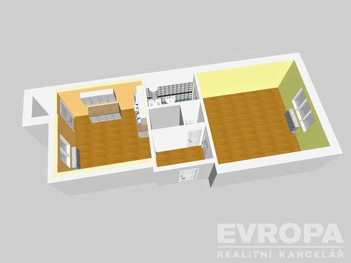 Prodej byt 1+1 - Železničního pluku, Pardubice, 49 m²