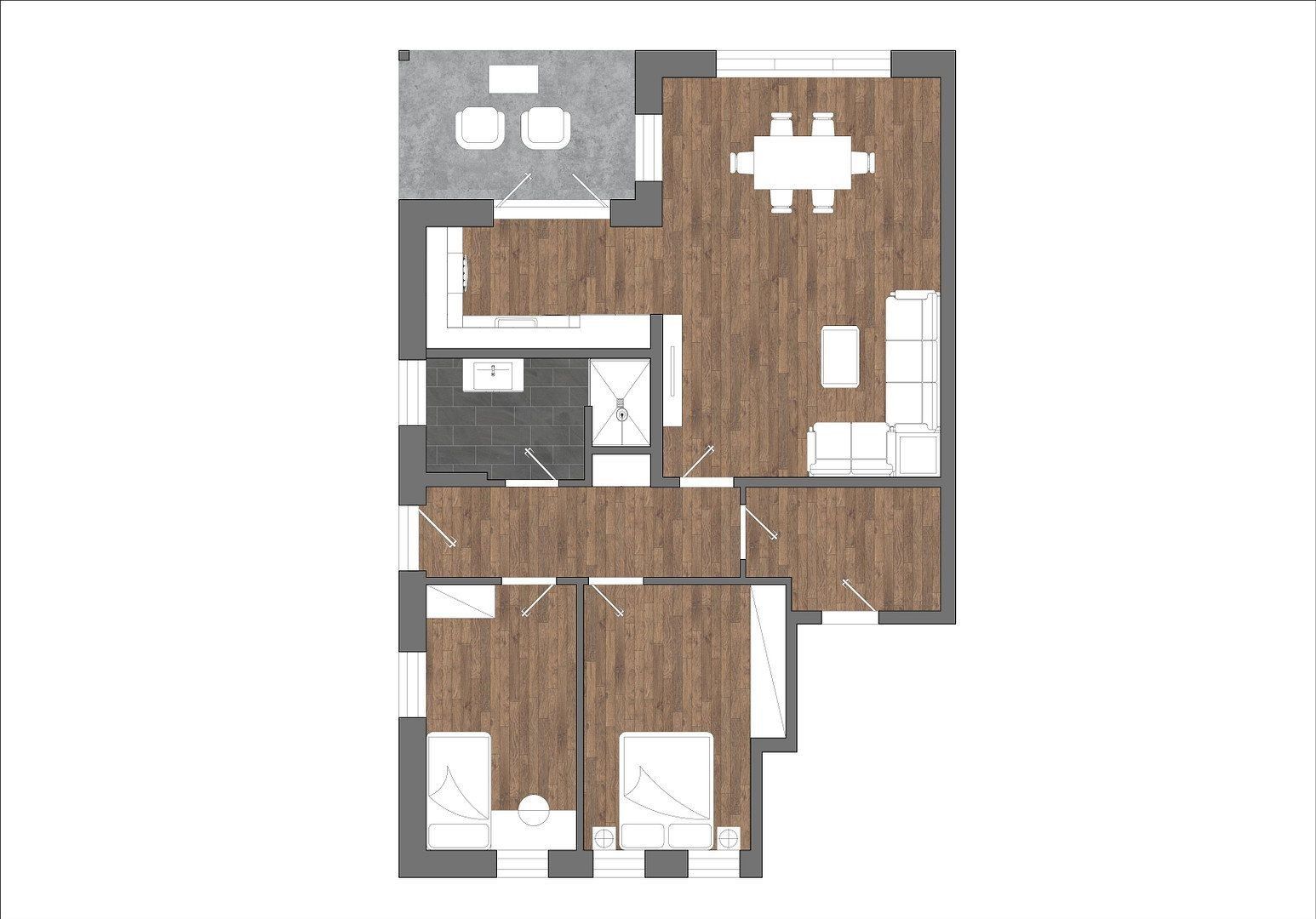 3+1, Peter-Otto-Meyer-Weg 1, , Dolní Sasko, 92 m² - 2