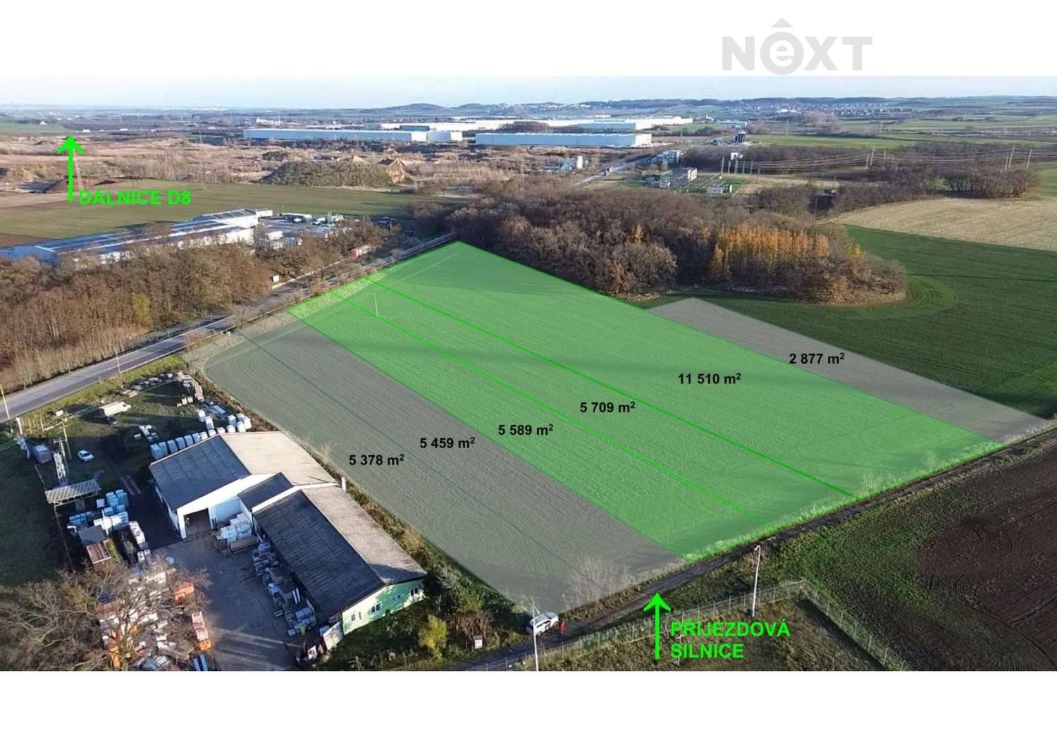 Prodej komerční pozemek - Nad Benzinou, Veltrusy