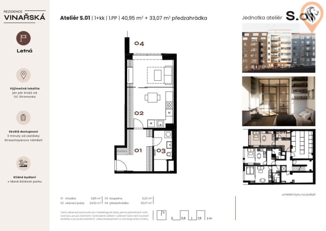 Byt 1+kk · 41 m² · Vinařská, Praha Holešovice - 4