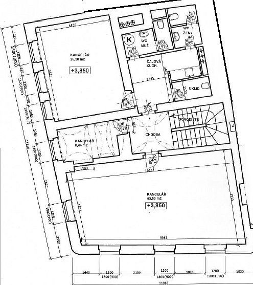 Pronájem kancelář - Hradec Králové, Královéhradecký kraj, 115 m² - 2