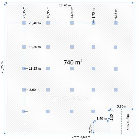 Sklad · 740 m² · Lobodice - 3