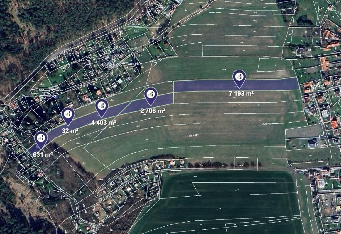 Zemědělské pozemky, Černé Voděrady, 3 741 m²