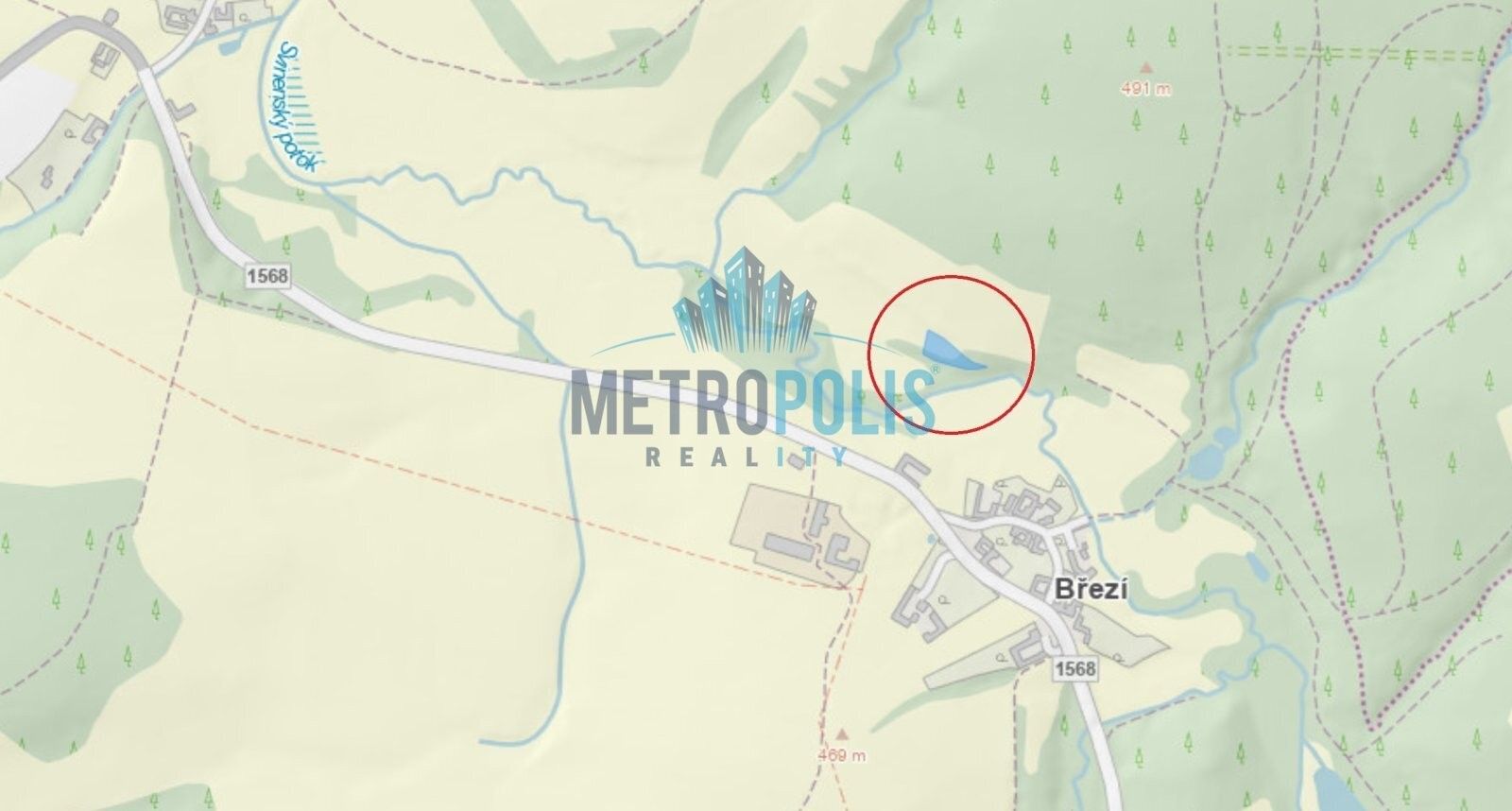 Zemědělské pozemky, Březí, Trhové Sviny, 1 336 m² - 2