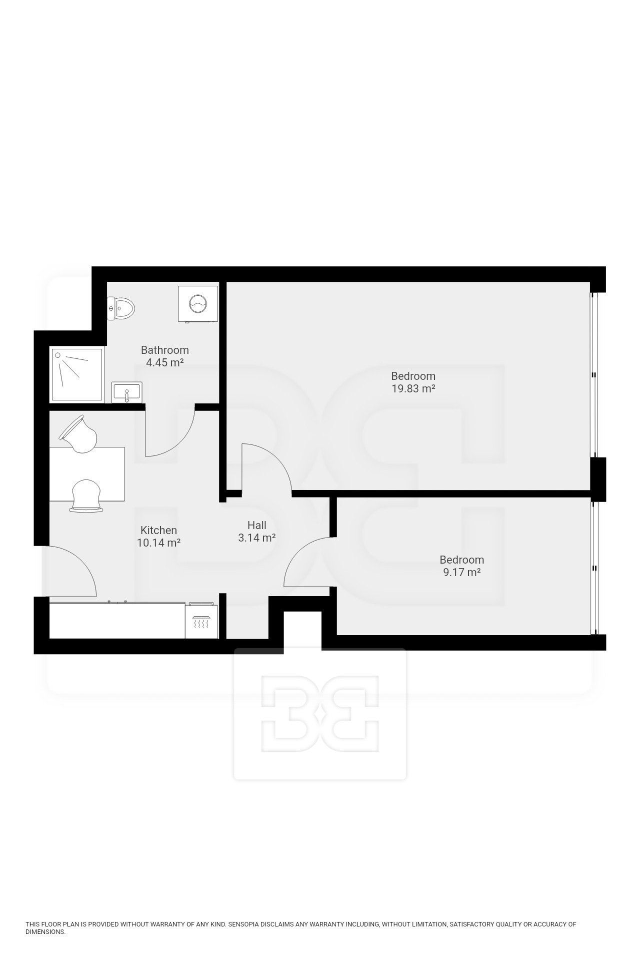 Byt 2+1 · 49 m² · Čimická 769, Praha Bohnice - 3
