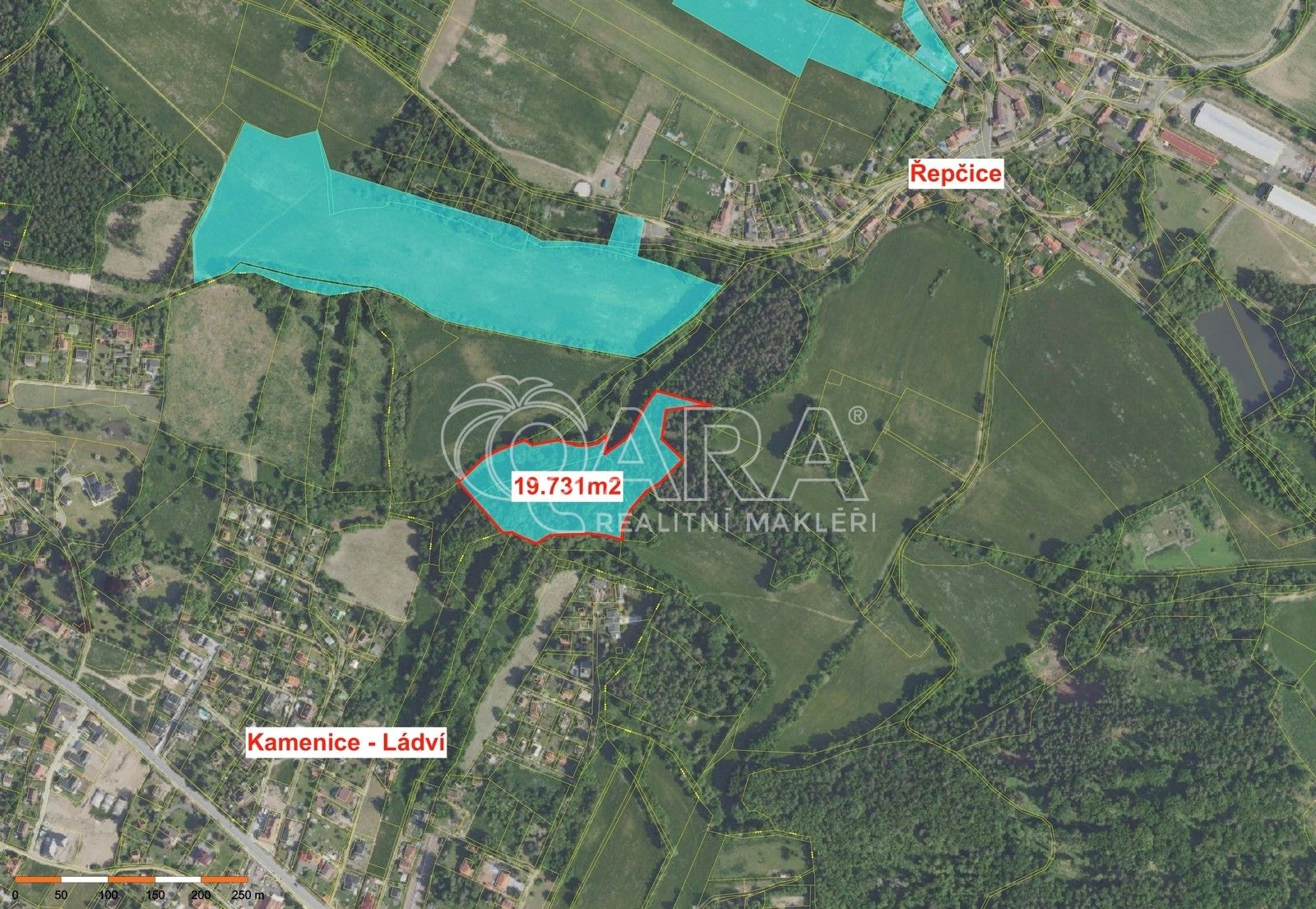 Prodej les - Velké Popovice, 19 m²