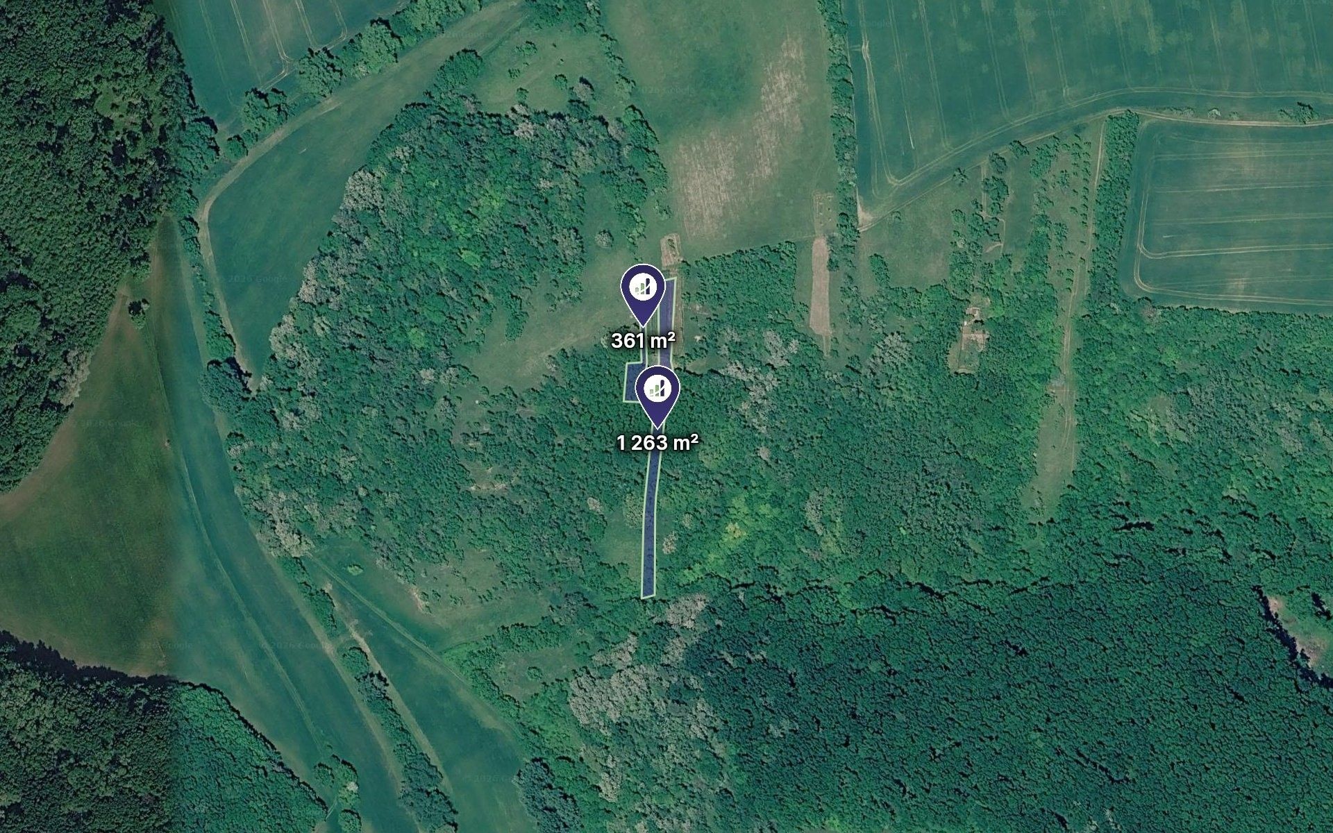 Zahrady, Klobouky u Brna, 1 624 m² - 1