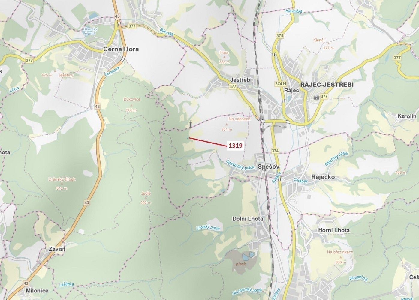 Les, 316 m²