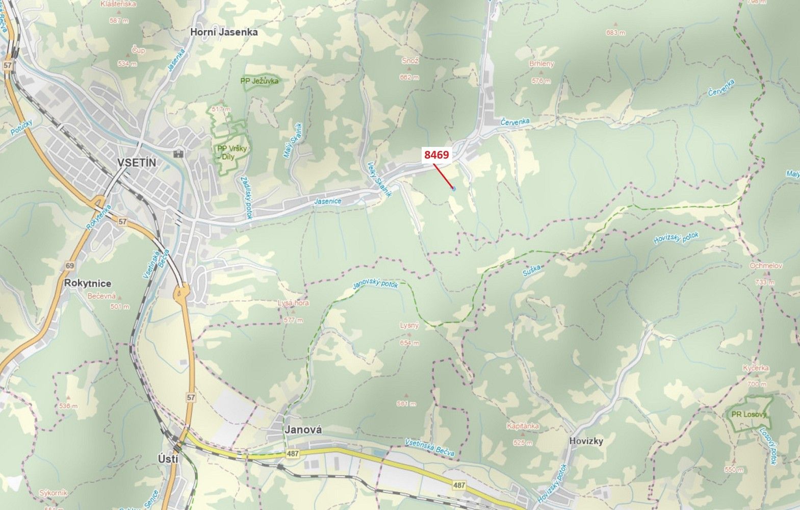 Prodej louka - Janová, okres Vsetín, Zlínský kraj - 1