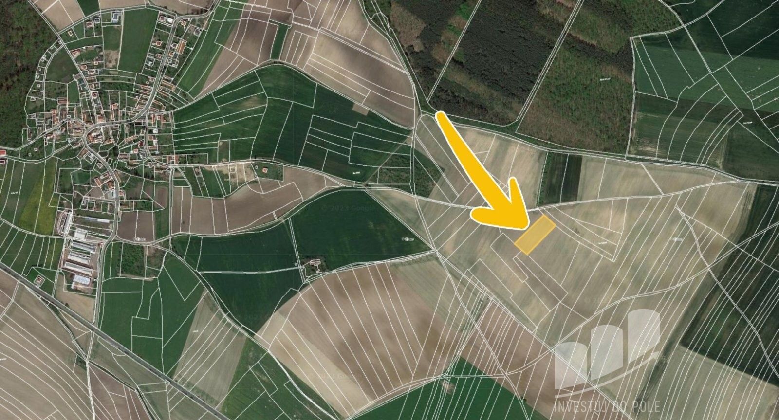 Prodej zemědělský pozemek - Krchleby, 1 889 m²
