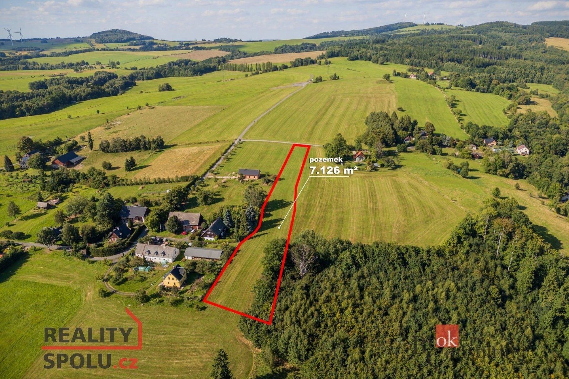 Prodej louka - Frýdlantská, Chrastava, 7 126 m²