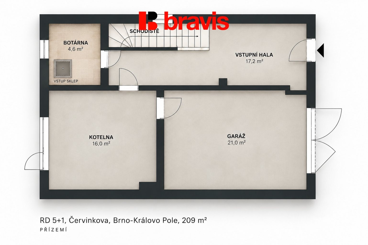 Prodej rodinný dům - Červinkova 297, Brno Královo Pole, 123 m² - 5