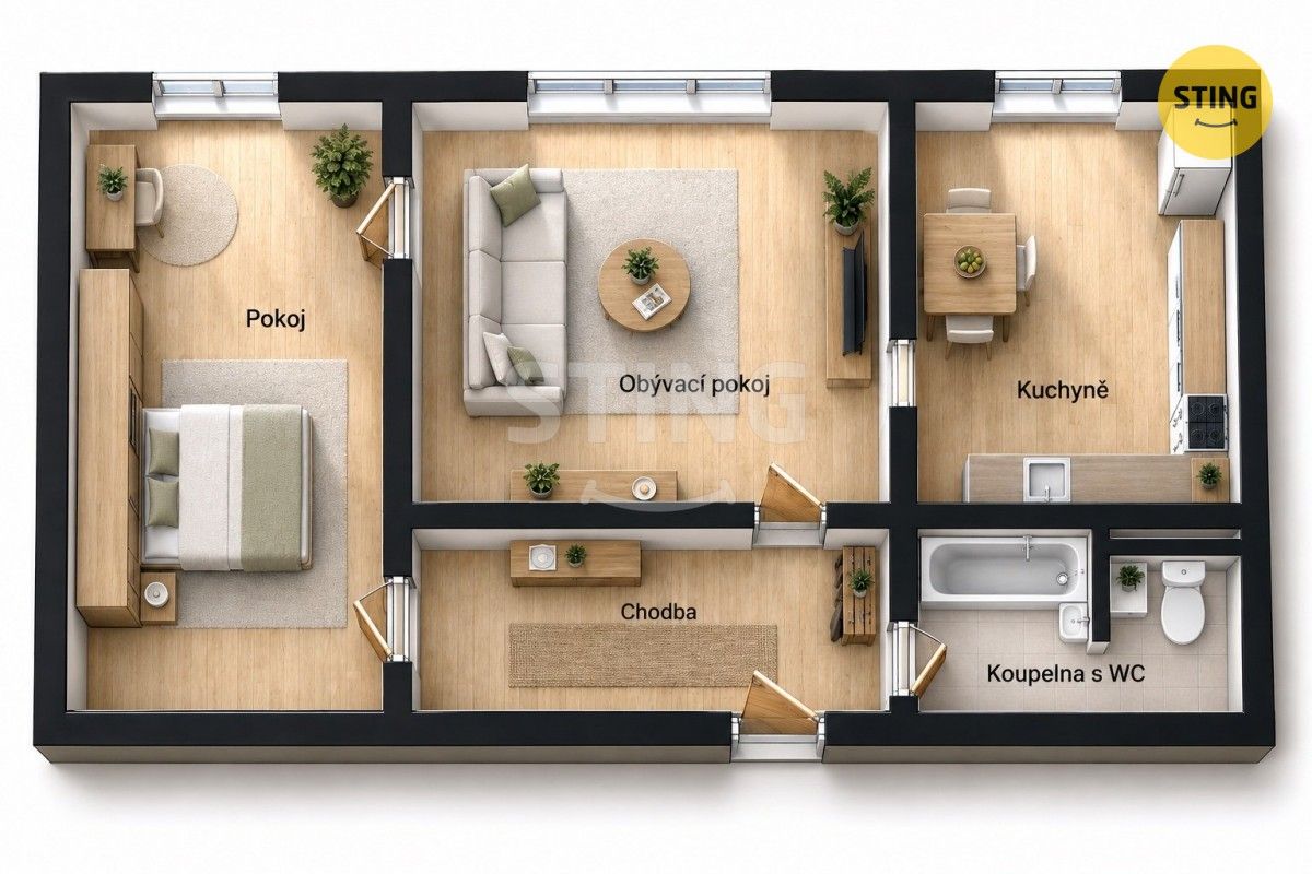 2+1, Světlá Hora Světlá, 43 m² - 2
