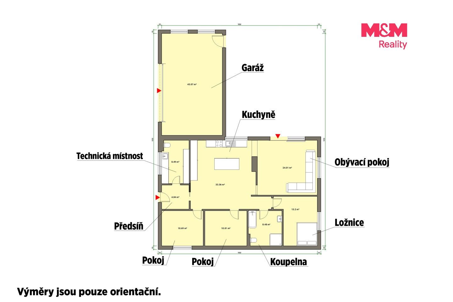 Prodej rodinný dům - Pod Lesem, Valy, 114 m² - 5