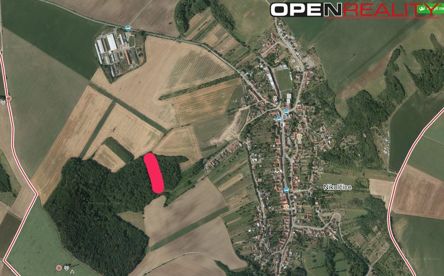 Lesy, Nikolčice, 2 950 m² - 1