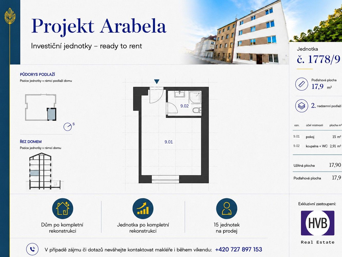 Byt 1+kk · 18 m² · Praha, Hlavní město Praha - 3