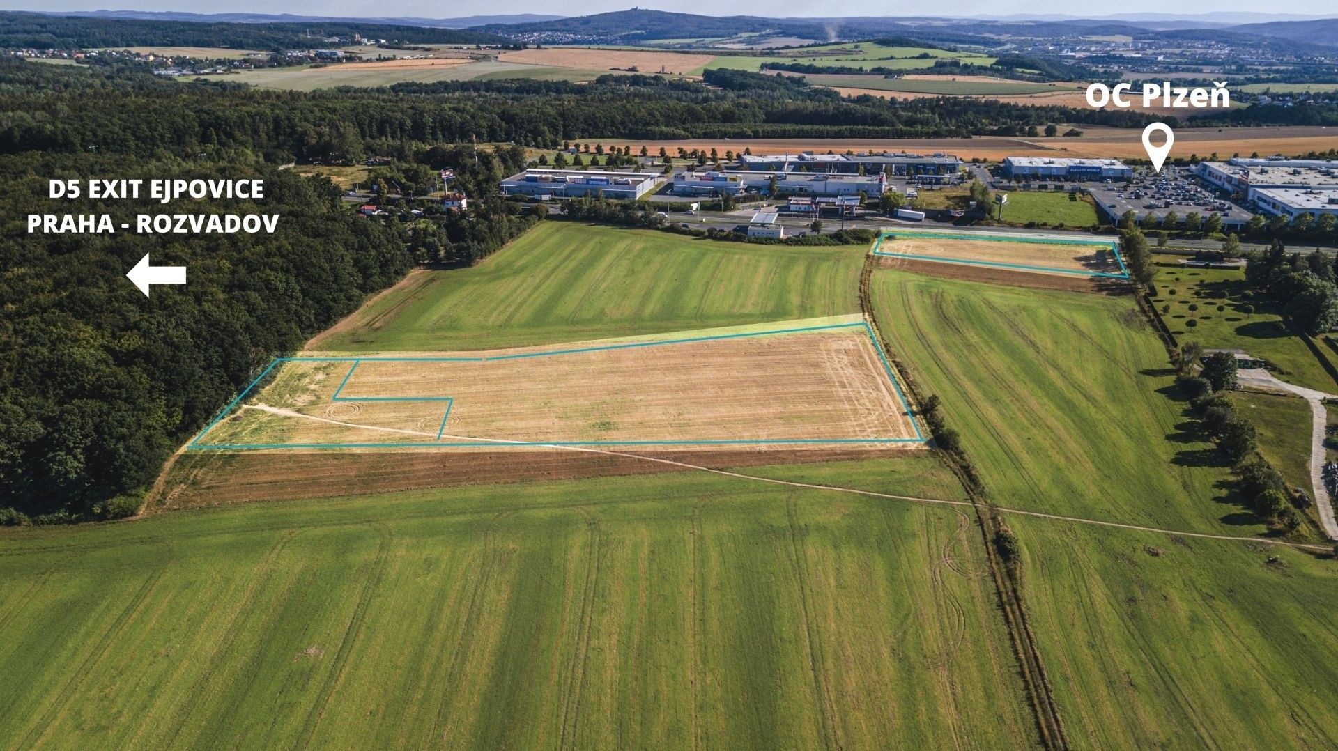 Prodej komerční pozemek - Rokycanská, Plzeň, 22 239 m²