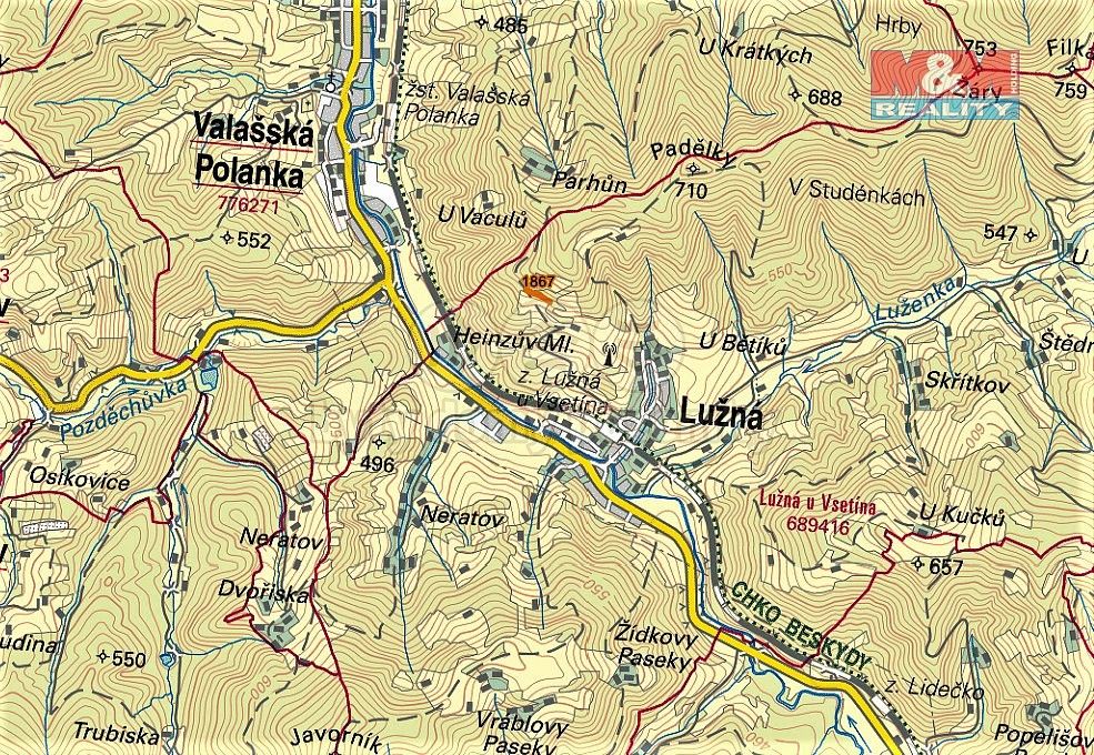 Prodej louka - Lužná, okres Vsetín, Zlínský kraj - 5