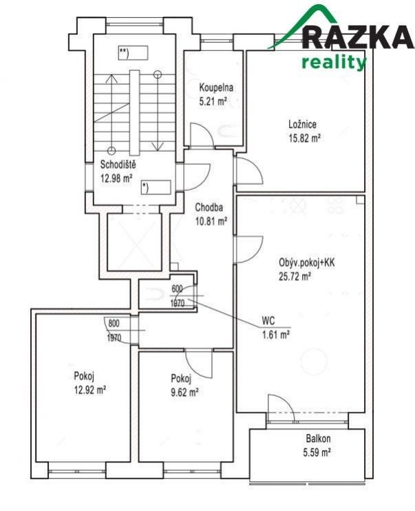 Prodej byt 4+kk - Palackého, Tachov, 80 m² - 5