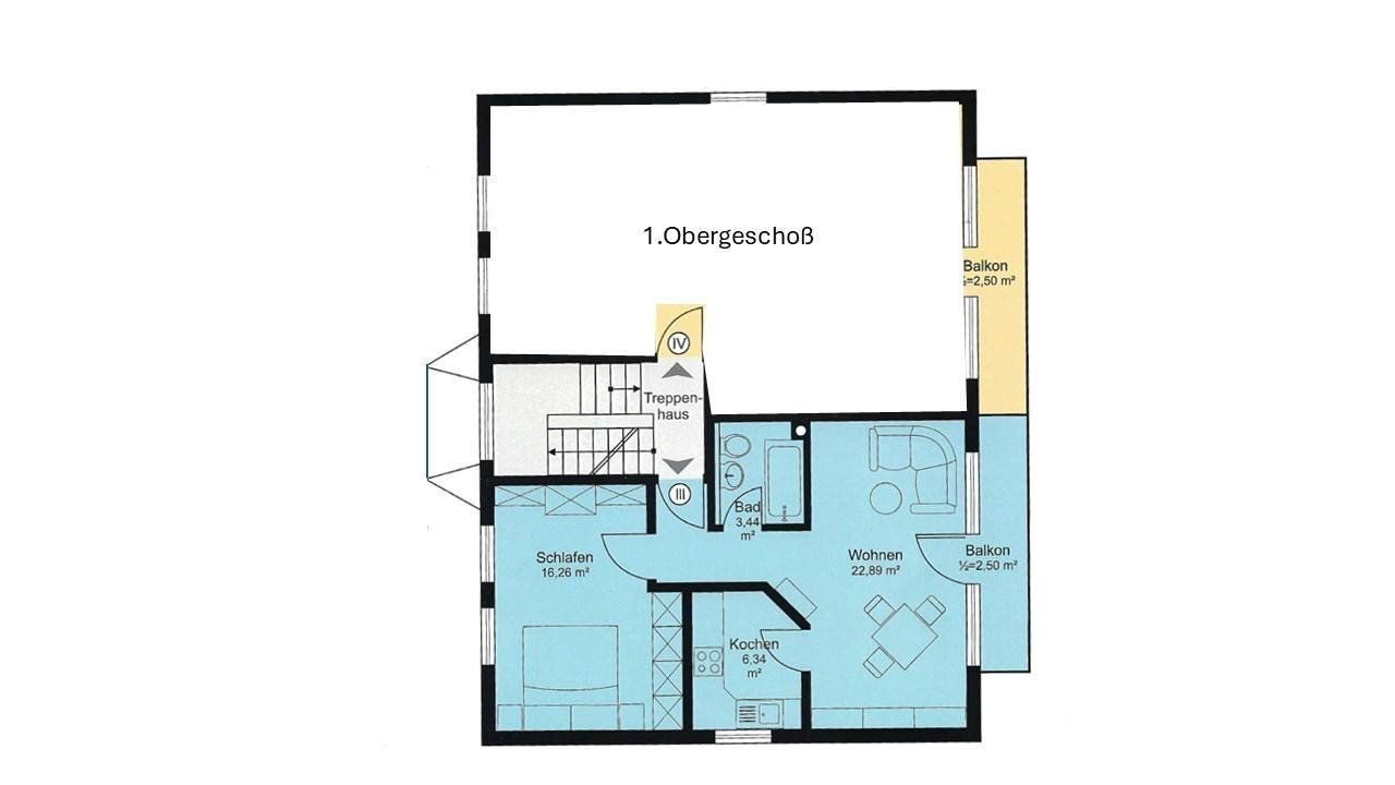 2+1, Tannenweg 34 Hallbergmoos Goldach Bayern 85399, 52 m² - 2