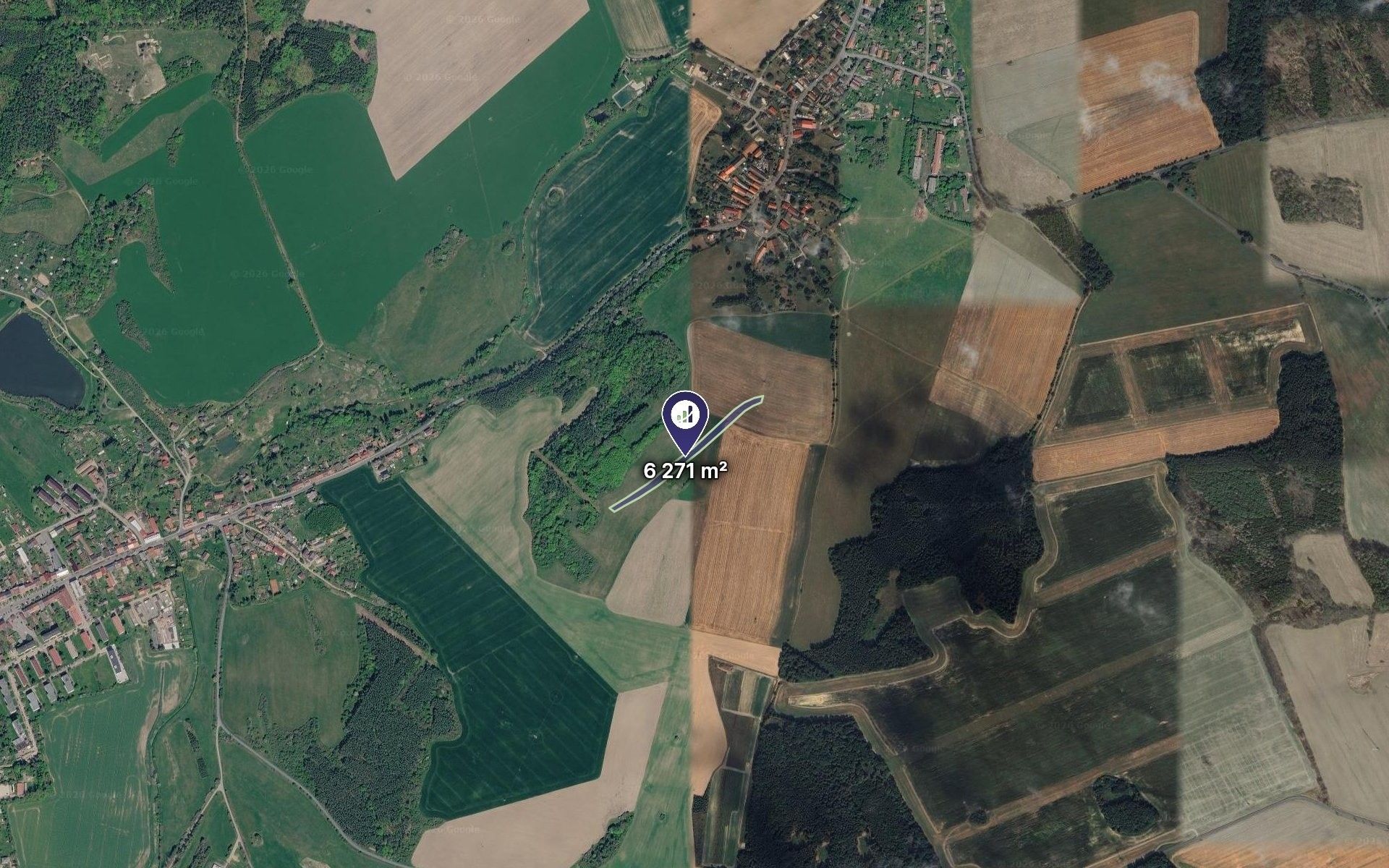 Zemědělské pozemky, Týček, 2 090 m² - 2