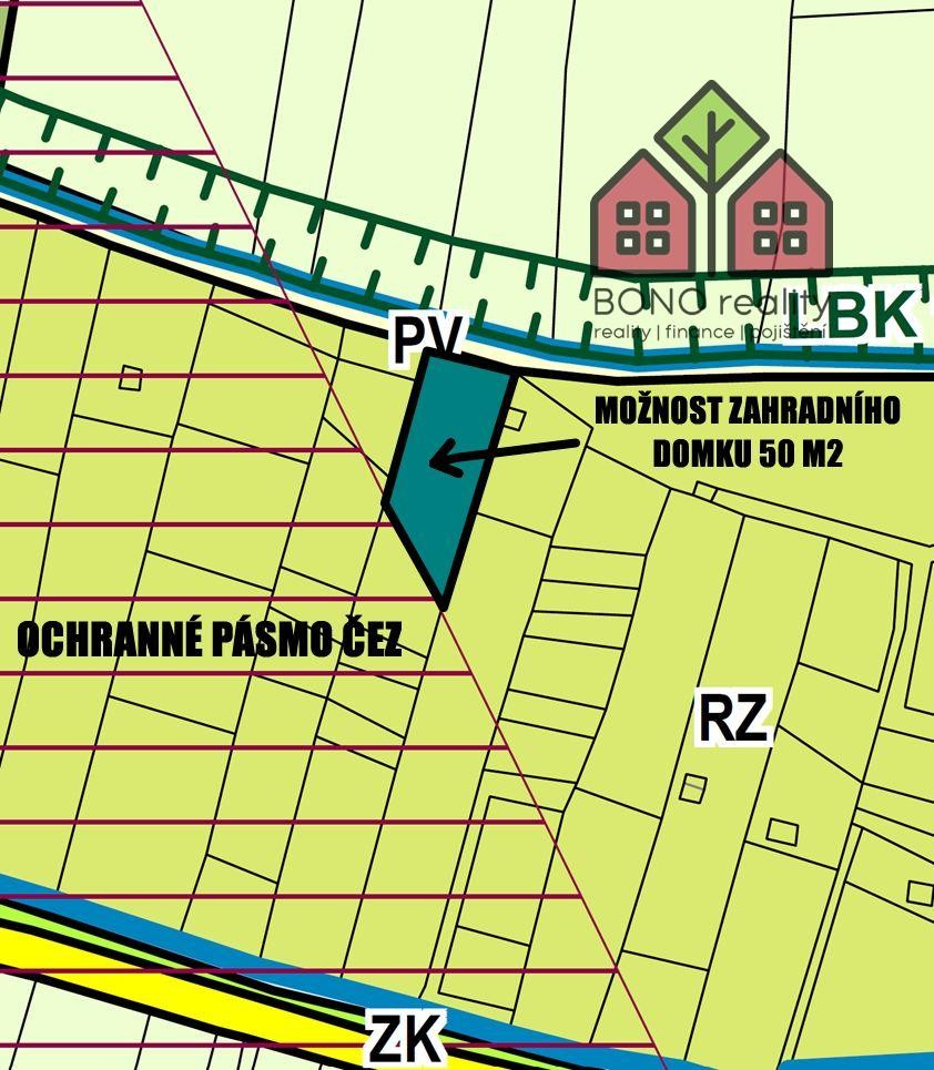 Zahrada · 1 950 m² · Hoštka - 4