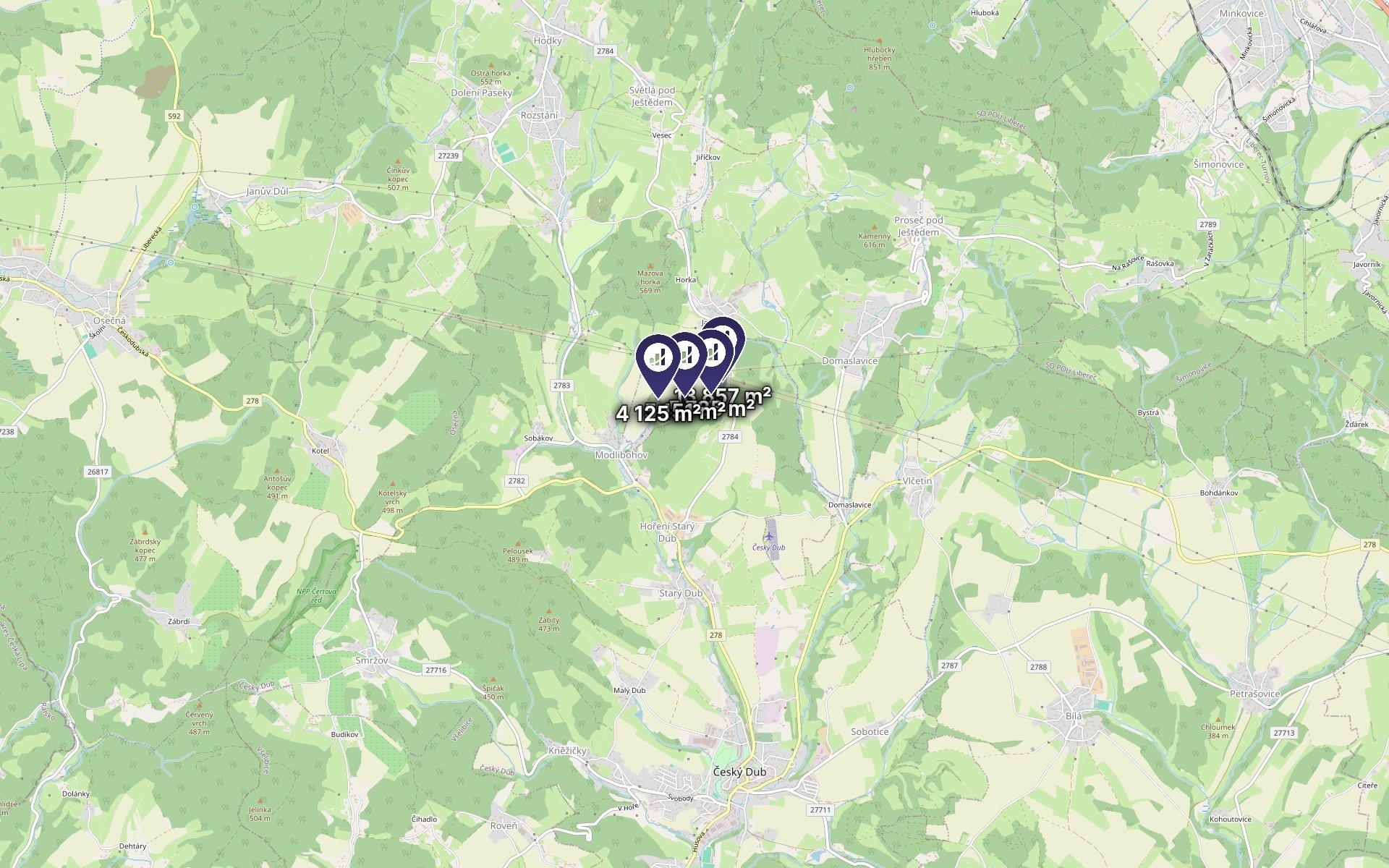 Zemědělský pozemek · 14 459 m² · Proseč pod Ještědem - 3