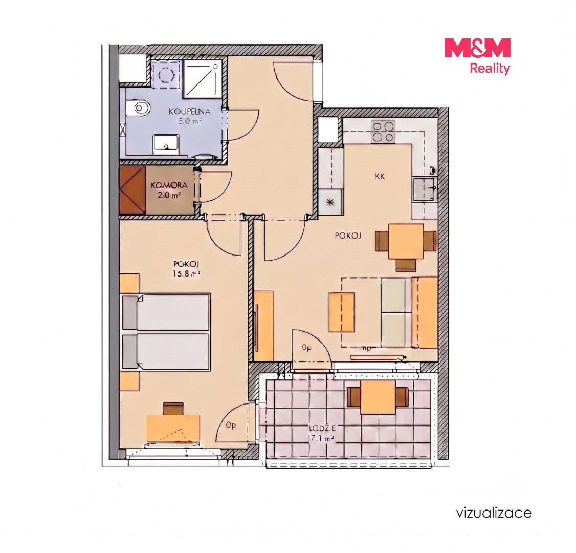 2+1, Svitákova, Praha, 60 m² - 2