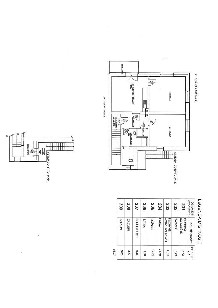3+kk, Rudolfov, 96 m²