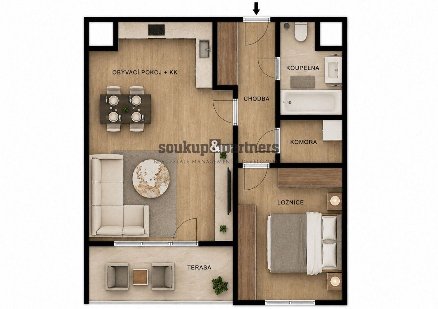 Byt 2+kk · 59 m² · Stočesova, Praha 6 - Ruzyně - 4