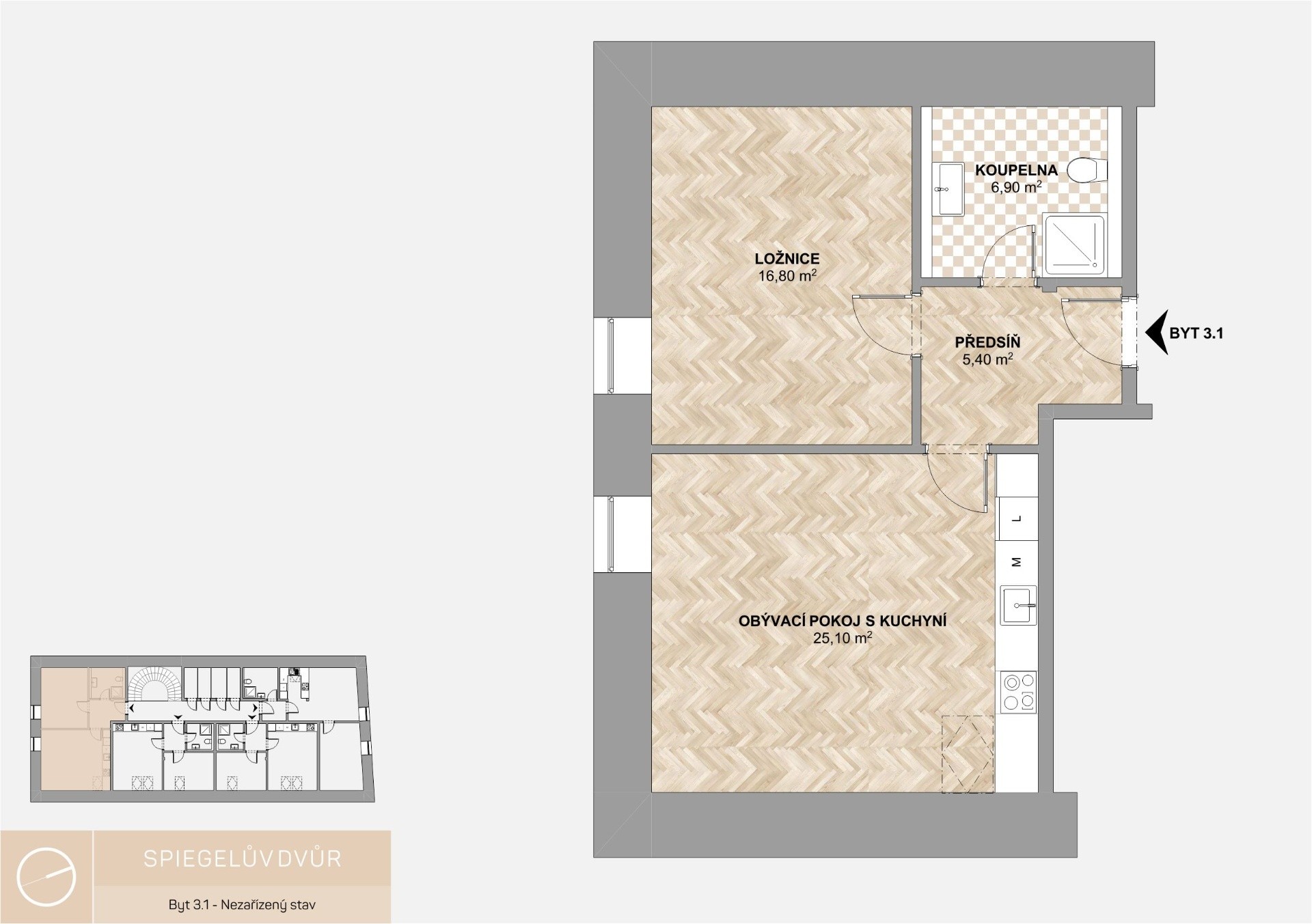 Byt 2+kk · 63 m² · Husova, Kostelec nad Orlicí - 3