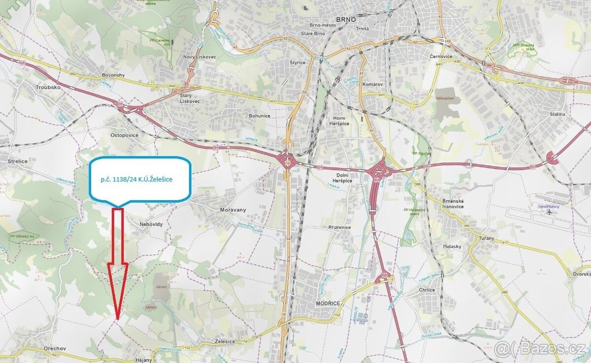 Pronájem pozemek pro bydlení - Želešice, 664 43