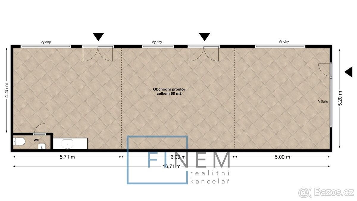 Pronájem obchodní prostory - Kralupy nad Vltavou, 278 01